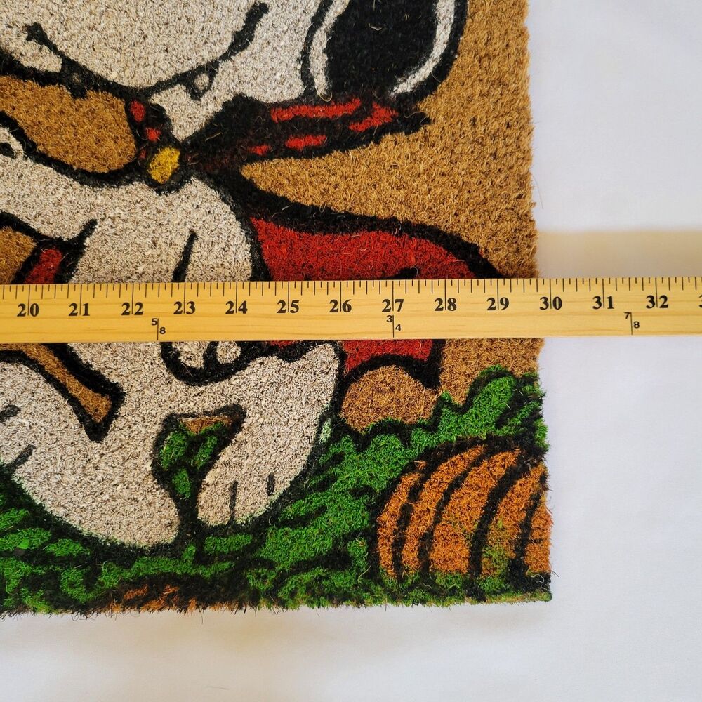 Peanuts Snoopy Woodstock Halloween Boo Coir Door Mat 18”x30” Doormat Vampire - Picture 5 of 11